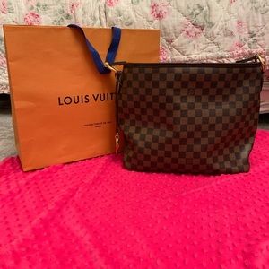 Louis Vuitton Delightful Mm Damier Ebene Hobo Bag